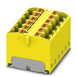 Phoenix Contact Distribution Block, 12 Way, 6mm², 32A, 450 V, Yellow