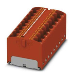 Phoenix Contact Distribution Block, 18 Way, 6mm², 32A, 450 V, Red