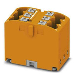 Phoenix Contact Distribution Block, 6 Way, 4mm², 24A, 450 V, Orange