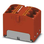 Phoenix Contact Distribution Block, 6 Way, 0.2 → 6mm², 32A, 630 V, Red