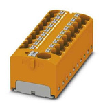 Phoenix Contact Distribution Block, 19 Way, 6mm², 32A, 450 V, Orange