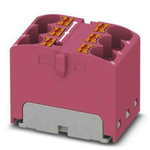 Phoenix Contact Distribution Block, 6 Way, 0.2 → 6mm², 32A, 630 V, Pink