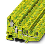 Phoenix Contact 4-Way Earth Modular Terminal Block, 10mm², 24 → 8 AWG Wire, Plug In, Screw