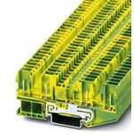 Spring cage ground terminal block