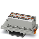 Phoenix Contact Distribution Block, 19 Way, 2.5mm², 17.5A, 500 V, Grey