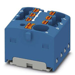 Phoenix Contact Distribution Block, 7 Way, 2.5mm², 17.5A, 450 V, Blue