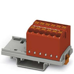 Phoenix Contact Distribution Block, 12 Way, 4mm², 24A, 690 V, Red