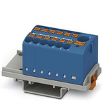 Phoenix Contact Distribution Block, 13 Way, 4mm², 24A, 690 V, Blue