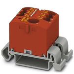 Phoenix Contact Distribution Block, 7 Way, 4mm², 24A, 690 V, Red