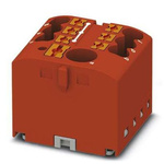 Phoenix Contact Distribution Block, 7 Way, 4mm², 32A, 450 V, Grey