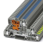 Phoenix Contact 4-Way DIN Rail Earth Terminal Block, 0.2 - 10mm², 24 -  8 AWG Wire, Screw