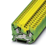 Phoenix Contact 2-Way Earth Terminal Block, 0.2 - 10mm², 24 - 8 AWG Wire, Spring Cage