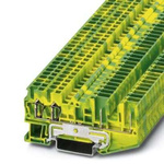 Phoenix Contact 4-Way Earth Terminal Block, 0.08 - 4mm², 28 - 12 AWG Wire, Plug In, Spring Cage