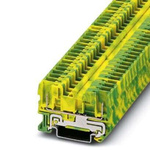 Phoenix Contact 2-Way Earth Terminal Block, 0.08 - 6mm², 28 - 10 AWG Wire, Plug In, Spring Cage