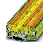 Phoenix Contact 3-Way Earth Terminal Block, 0.5 - 2.5mm², 20 - 14 AWG Wire, Quick Connect, ATEX