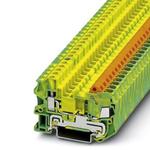 Phoenix Contact 2-Way Earth Terminal Block, 0.5 - 2.5mm², 20 - 14 AWG Wire, Quick Connect, ATEX