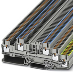 Phoenix Contact 5-Way Earth Terminal Block, 4mm², 12 AWG Wire, Push In