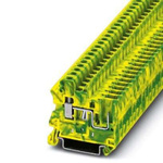 Phoenix Contact 2-Way Earth Terminal Block, 6mm², 10 AWG Wire, Screw