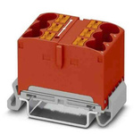 Phoenix Contact Distribution Block, 6 Way, 90A, 800 V, Red