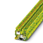 Phoenix Contact 2-Way DIN Rail Earth Terminal Block, 0.14 - 1.5mm², 26 -  14 AWG Wire, Push In