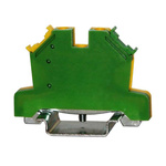 RS PRO 1-Way DIN Rail Earth Terminal Block, 0.5 → 6mm², 24 → 10 AWG Wire, Cage Clamp