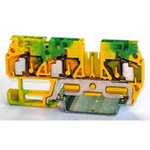 RS PRO 1-Way DIN Rail Earth Terminal Block, 4mm², 24 → 12 AWG Wire, Spring, PA 66 Housing