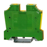 RS PRO 1-Way DIN Rail Earth Terminal Block, 25mm², 14 → 4 AWG Wire, Spring, PA 66 Housing