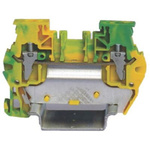 RS PRO 1-Way DIN Rail Earth Terminal Block, 4mm², 24 → 10 AWG Wire, Clamp, PA 66 Housing