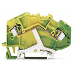 Wago 2-Way DIN Rail Earth Terminal Block, 4mm², 12 AWG Wire, Cage Clamp, Polyamide Housing