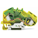 Wago 2-Way DIN Rail Earth Terminal Block, 16mm², 6 AWG Wire, Cage Clamp, Polyamide Housing