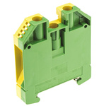 Weidmuller 2-Way WPE 16 Earth Terminal Block, 16mm², 14 → 6 AWG Wire, Screw Down, Wemid Housing, ATEX