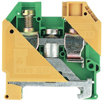 RS PRO 2-Way Earth Terminal Block, 16mm², 14 → 4 AWG Wire, Screw Down, Nylon Housing