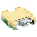 RS PRO 2-Way Earth Terminal Block, 35mm², 10 → 2 AWG Wire, Screw Down, Nylon Housing