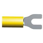 TE Connectivity, PIDG Insulated Crimp Spade Connector, 2.6mm² to 6.6mm², 12AWG to 10AWG, M4 Stud Size Nylon, Yellow