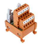 RS PRO 10-Contact Male Interface Module, Flat Ribbon Cable Connector, DIN Rail Mount, 1A