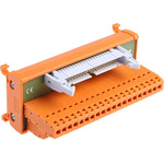 RS PRO 40-Contact Male Interface Module, Flat Ribbon Cable Connector, DIN Rail Mount, 1A