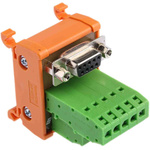 RS PRO 9-Contact Female Interface Module, D-sub Connector, DIN Rail Mount, 1.5A