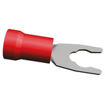 TE Connectivity, PIDG Insulated Crimp Spade Connector, 0.26mm² to 1.65mm², 22AWG to 16AWG, M3.5 Stud Size Nylon, Red