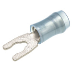 TE Connectivity, PIDG Insulated Crimp Spade Connector, 1mm² to 2.6mm², 16AWG to 14AWG, M3.5 Stud Size Nylon, Blue
