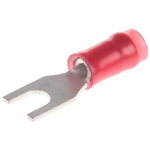 TE Connectivity, PIDG Insulated Crimp Spade Connector, 0.3mm² to 1.4mm², 22AWG to 16AWG, M3.5 Stud Size Nylon, Red