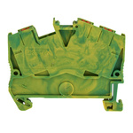 Phoenix Contact 3-Way PTS 2.5-TWIN-PE Earth Terminal Block, 26 → 12 AWG Wire, Push In, Polyamide Housing