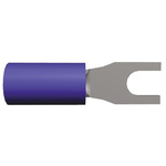 TE Connectivity, PIDG Insulated Crimp Spade Connector, 1.25mm² to 2mm², 16AWG to 14AWG, M3.5 Stud Size Nylon, Blue