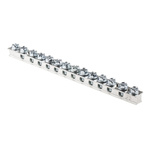 Panduit 12-Way UGB2/0 Earth Terminal Block, 14 → 4 AWG Wire, Screw, Electrolytic Copper Housing
