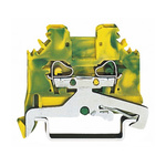 Wago 2-Way Earth Terminal Block, 28 → 12 AWG Wire, Cage Clamp