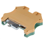 RS PRO 2-Way DIN Rail Earth Block, 1.5 to 10mm², 16 → 6 AWG Wire, Screw