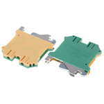 RS PRO 2-Way DIN Rail Earth Block, 0.2 to 2.5mm², 26 → 12 AWG Wire, Screw