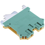 RS PRO 2-Way DIN Rail Earth Block, 0.2 to 4mm², 26 → 10 AWG Wire, Screw