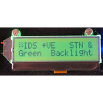 Intelligent Display Solutions CI064-4001-18 CI064-4001-xx Alphanumeric LCD Display, Green on, 2 Rows by 16 Characters,