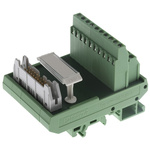 Phoenix Contact 20-Contact Male Interface Module, Flat Ribbon Cable Connector, DIN Rail Mount, 1A