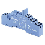 Finder Relay Socket, DIN Rail for use with 40.51 Relay, 40.52 Relay, 40.61 Relay, 44.52 Relay, 44.62 Relay, 86.30 Timer